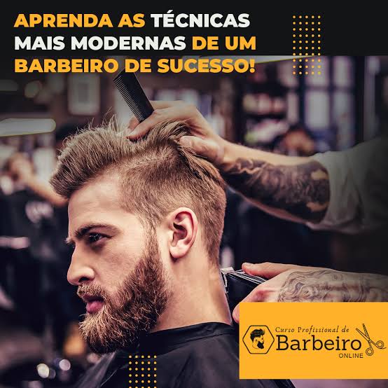 Curso de barbeiro e cabeleireiro masculino
